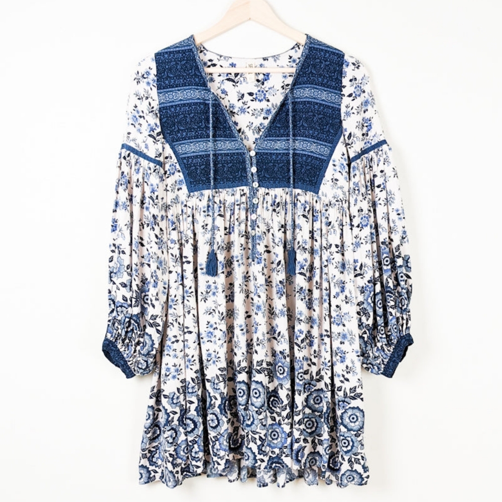 EUC Spell Elle Boho Long Sleeve Play Dress